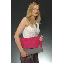 Oversize Pink & Grey Envelope Clutch READY TO SHIP