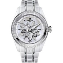 Perrelet Diamond Flower White Ceramic with Diamond Bezel A2040/a