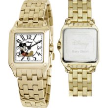 Personalized Women's Disney Perfect Square Mickey Mouse Watch