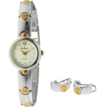 Peugeot Women's Two-tone Watch and Earring Set (Two-tone Watch and Earing Set)