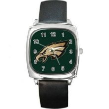 Philadelphia Eagles Unisex Silver-Tone Square Metal Watch 08