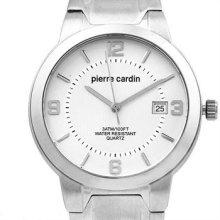 Pierre Cardin Mens Quartz Stainless Steel Silver Tone Watch Pc2433ww