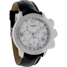 Pippo Cabochon Diamond Mens Chronograph Quartz Watch