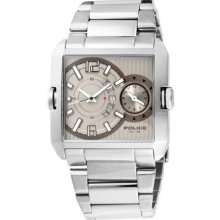 Police Rogue Mens Dual Time Watch 11745ms-61m Â£180 Retail