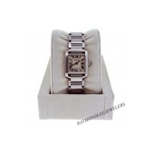 Pre-Owned Cartier Tank Francaise W51008Q3 Steel Ladies Watch