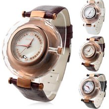 PU Women's Casual Analog Quartz Wrist Watch 8806 HL1 (Assorted Colors)