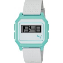 PU910951008 Puma Flat Screen White Blue Watch