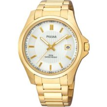 Pulsar Gents Quartz Gold Tone Bracelet PXH780X1 Watch