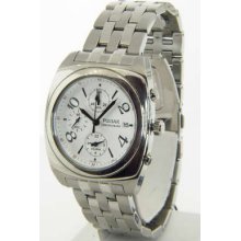 Pulsar Silver Dial Stainless Steel Chrono Mens Watch