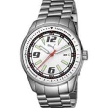 Puma Bracelets Race Luminous White Dial Men's watch #PU102041002