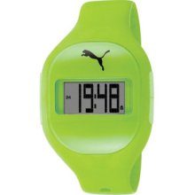 Puma Fuse Digital Dial Lime Green Silicone Unisex Watch PU910921006