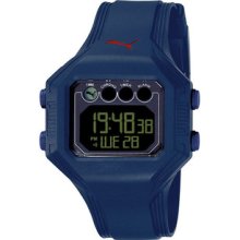 Puma Men's 'bounce' Deep Blue Digital Watch