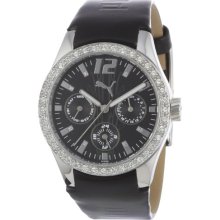 Puma Time Ladies Watch Tire Ladies Multifunction Silver Stones A.Pu101972002