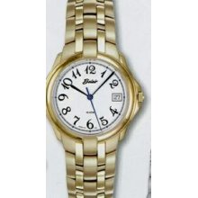 Quartzline Sport Men`s 10 Atm Gold Watch With Large Arabic Number Dial