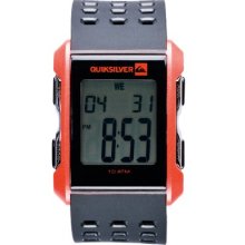 Quiksilver Men's Traction Red Digital Watch M160drred With Polyurethane Strap