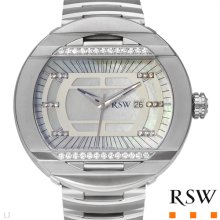 RAMA SWISS WATCH Made In Switzerland Diamond Stainless Steel Watch