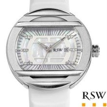 RAMA SWISS WATCH Made in Switzerland Brand New Date Watch With Precious Stones - Genuine Crystals and Mother of pearl