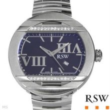 RAMA SWISS WATCH Made in Switzerland Brand New Gentlemens Date Watch With Genuine Clean Diamonds