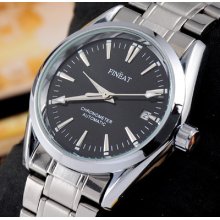 Rare Elegant Men Automatic Mechanical Stainless Steel Luxury Watch Calendar Day