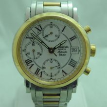 Raymond Weil Automatic Saxo Electroplated Gold & Ss Menâ€™s Watch 7720 W/papers