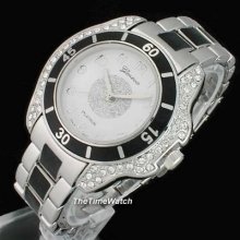 Real Bling Rhinestones Hip-hop Lady Or Men Watch Ge05bs