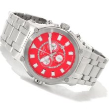 Renato Men's Calibre Robusta Swiss Quartz Chronograph Bracelet Watch RED