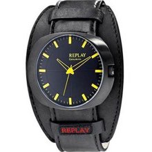 Replay RX7203NH Stainless Steel Case Leather Band Men's Watch