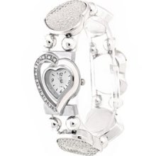 Rhinestones Heart-Women's Quartz Wrist Watch