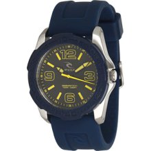 Rip Curl Tubes Heat Bezel Silicone Watch Navy, One Size