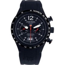 River Woods Men's RWC 1 L BD SCB Chronograph Black Watch ...