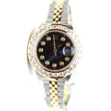 Rolex 2005 NEW Design Unused Datejust W/ Custom Diamond Dial and 2 kt Diamond Bezel