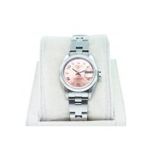 Rolex Date 79160 Ladies Stainless Steel with Salmon Dial Watch