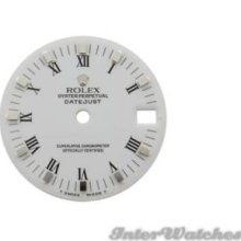 Rolex Dials White Roman Numerals White Gold