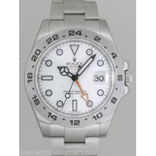 Rolex Explorer Ii 216570 Model 42mm Stainless Steel White Dial B&p $8100