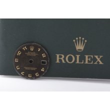 Rolex Ladies Black Jubilee Arabic Dial For Datejust & President Models Inv 0081