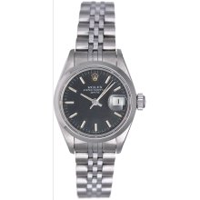 Rolex Ladies Date Stainless Steel Watch 69160