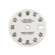 Rolex Lady Datejust Aftermarket Diamond Dial, White, White Gold