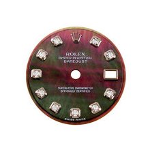 Rolex Lady Datejust Factory Diamond Black MOP Dial, White Gold