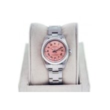 Rolex Oyster Perpetual 176234 Salmon Roman Numeral Diamond Dial Watch