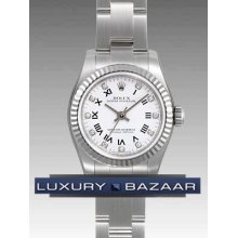 Rolex Oyster Perpetual 176234 (white Dial, Roman Numeral & Diamond Markers)