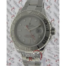 Rolex Yacht-master 16622 Stainless Steel Oyster Bracelet Grey Dial Date