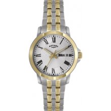 Rotary Gb02821-21 Mens White Dial Watch Rrp Â£109