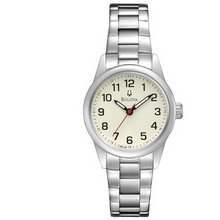 Round Bezel/Stainless Steel Bracelet Ladies' Watch By Bulova By Bulova