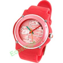 Round Face Girls Good Sports Quartz Wrist Watch