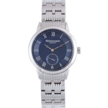 Rudiger Watches Men's Leipzig Blue Dial Silver-Tone Stainless Steel Si