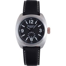 Rudiger Watches Men's Siegen Black Dial Black Calfskin Black Calfskin