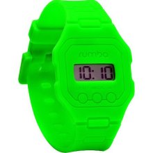 RumbaTime Unisex Ludlow Digital Silicone Band Watch - Acid Green - One Size