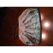 SALE. Beautiful Brown Fuzzy vintage Handbag