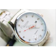 Sale Gift Big Dial Quartz Fashion Watch Diamond Scale Leisure Steel