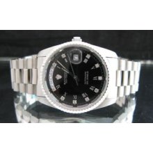 Sandoz Silver Stainless Steel Automatic Watch